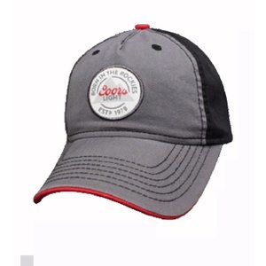 Coors Light Born In The Rockies Solid Back Cap Hat - NEW FAST SHIPPING